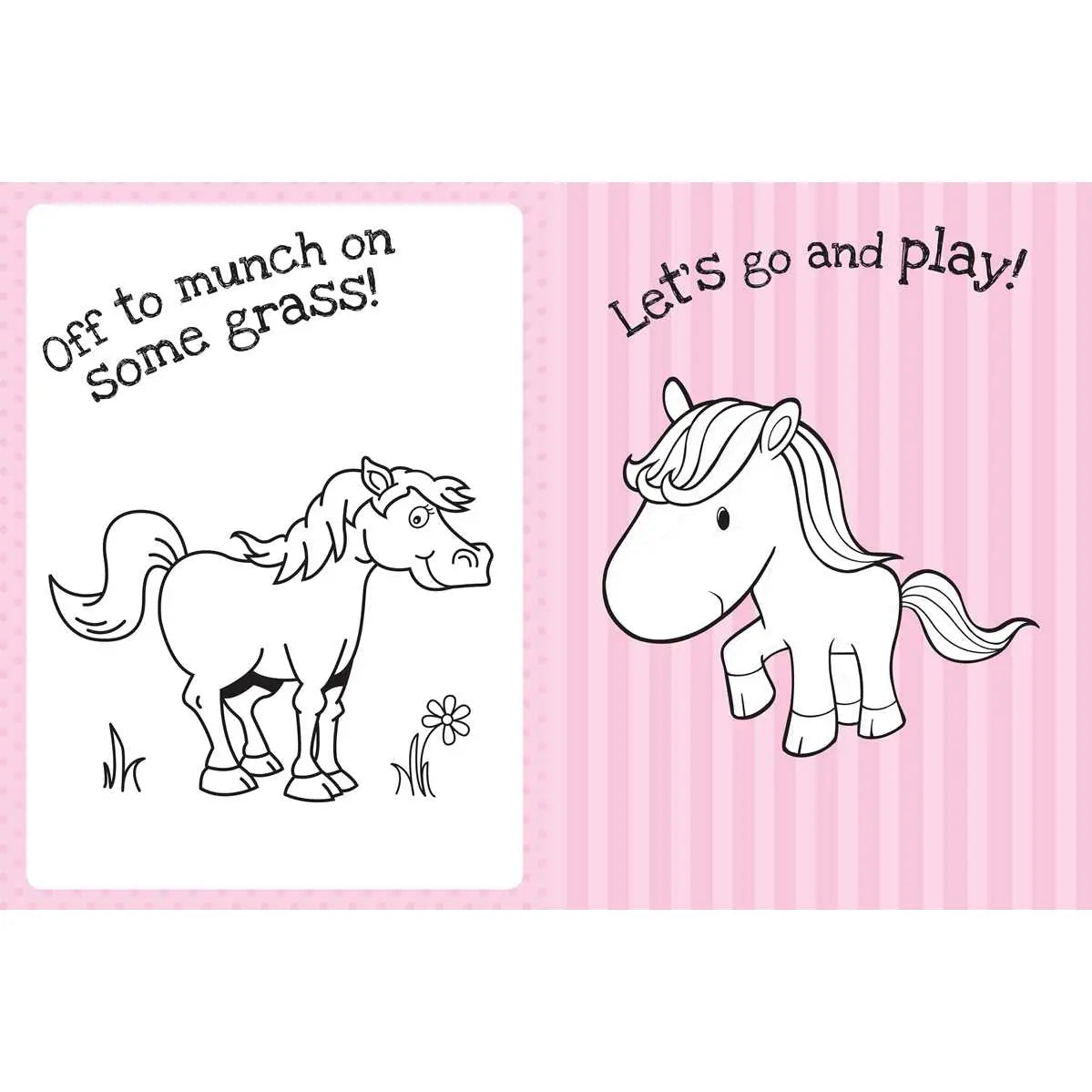 Too Cute Coloring Book: Ponies Simon & Schuster Lil Tulips