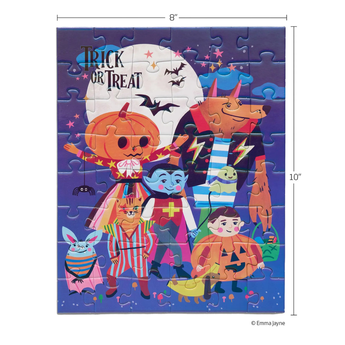 Trick or Treat 48 Piece Kids Halloween Puzzle Snax WerkShoppe Lil Tulips