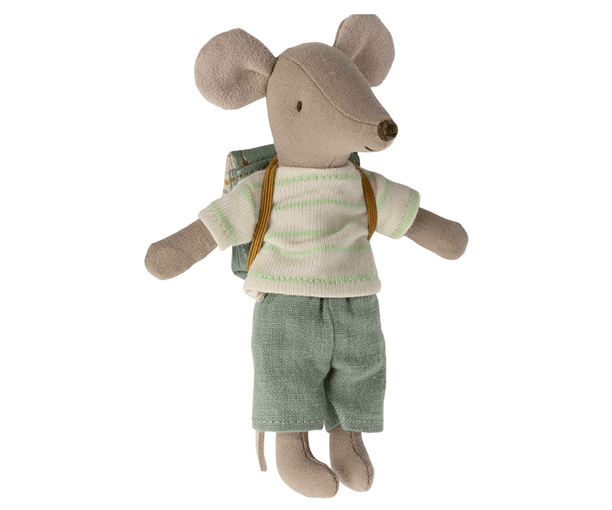 Tricycle Mouse, Big Brother - Mint Maileg Lil Tulips
