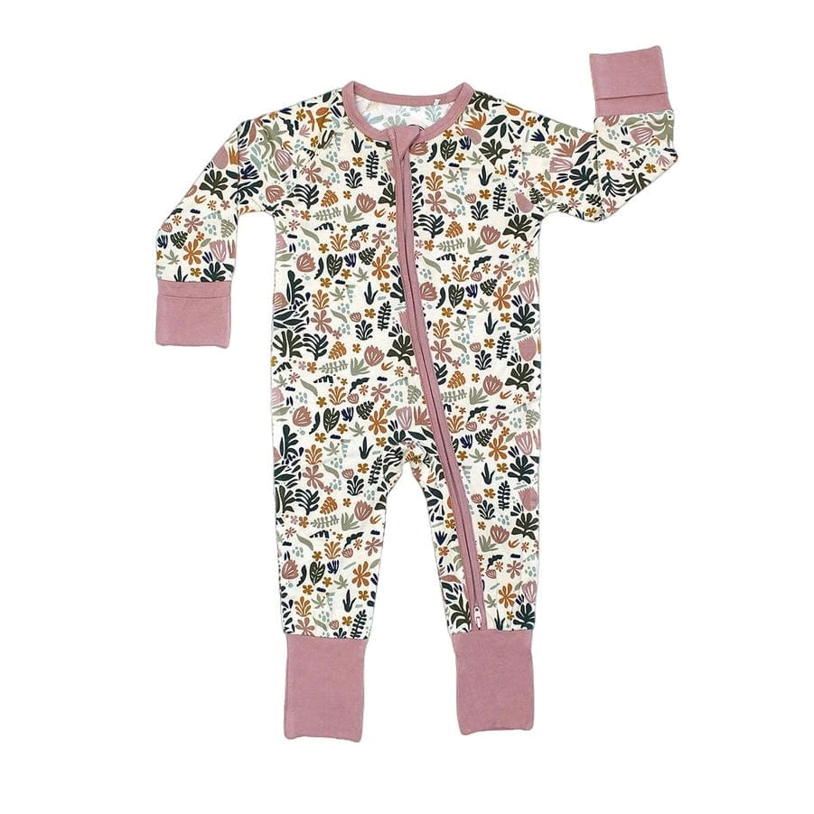 Tropical Paradise Boho Bamboo Convertible Baby Pajamas Emerson and Friends Baby & Toddler Clothing Lil Tulips