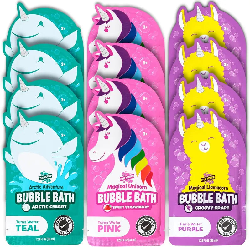 Tub Works® Magical Creatures Kids Bubble Bath - Choose Your Color Tub Works LLC Lil Tulips