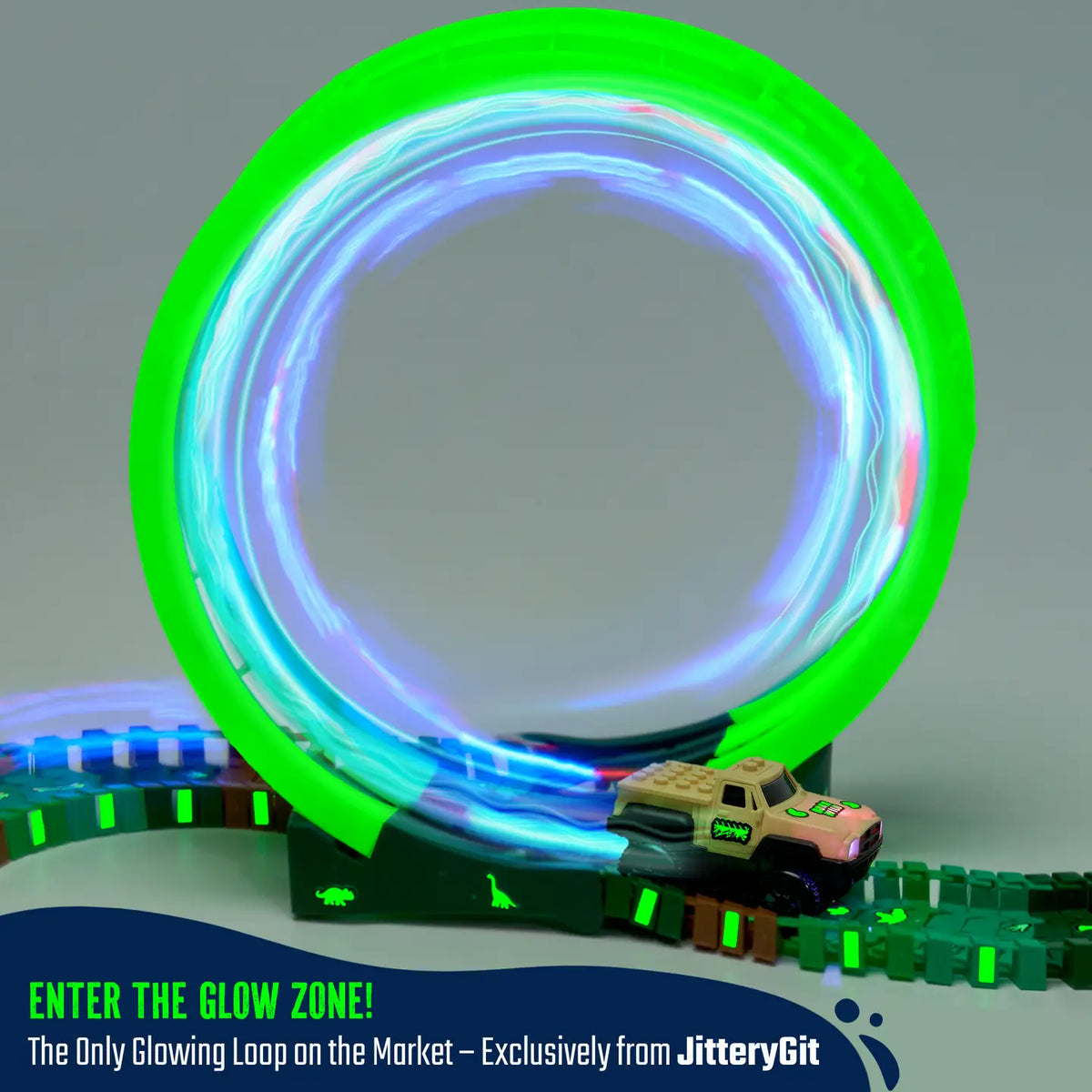 Ultimate Glows Dino Race Track JitteryGit Lil Tulips