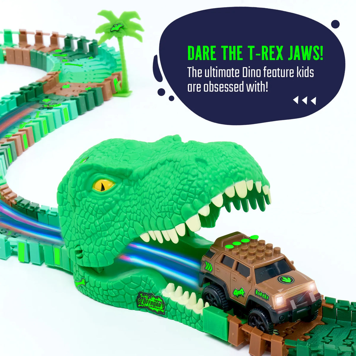 Ultimate Glows Dino Race Track JitteryGit Lil Tulips