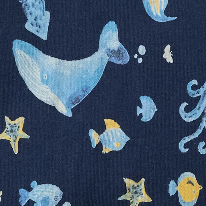 Under the Sea Organic Cotton Two-Piece Pajamas Burt's Bees Baby Lil Tulips