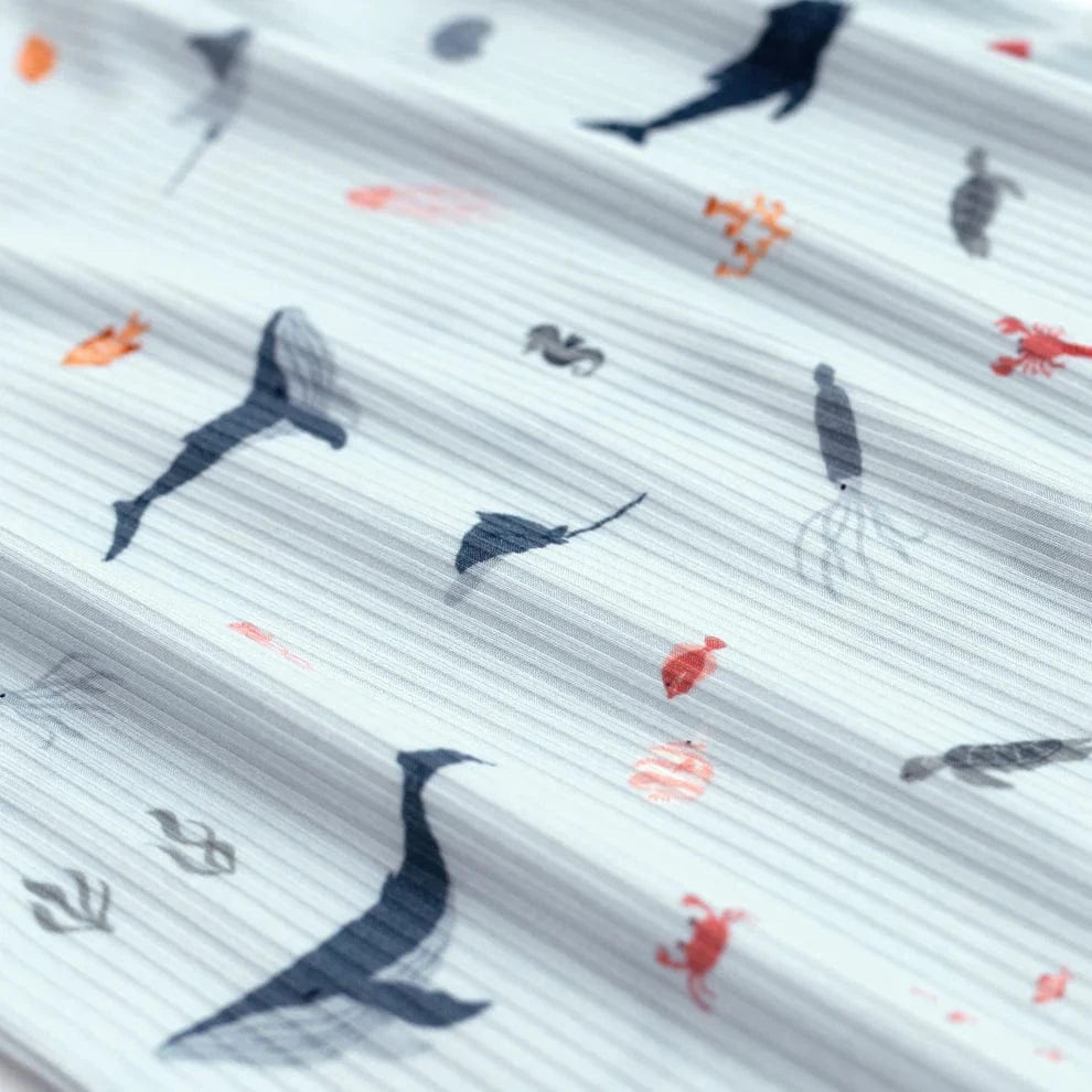 Under The Sea Small Ribbed Summer Zip Romper Brave Little Ones Lil Tulips