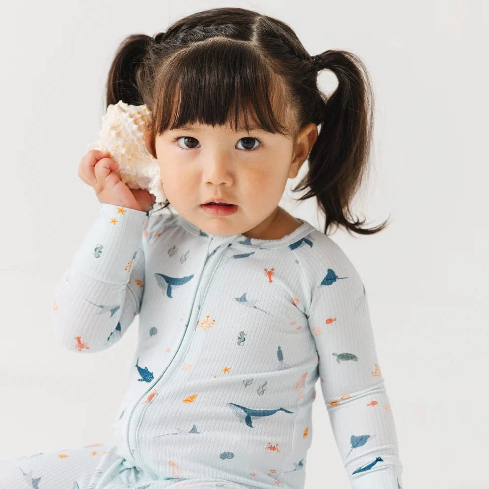 Under The Sea Small Ribbed Zip Romper Brave Little Ones Lil Tulips