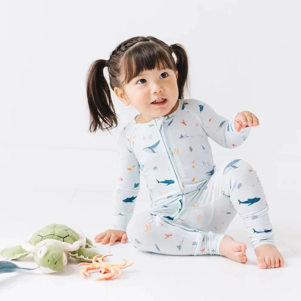 Under The Sea Small Ribbed Zip Romper Brave Little Ones Lil Tulips