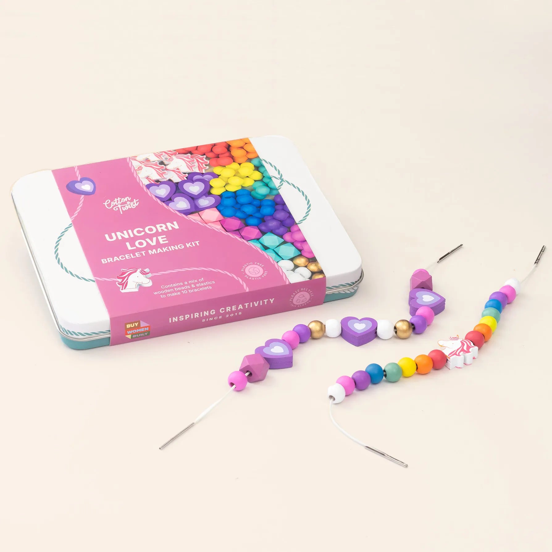 Unicorn Love Bracelet Making Kit Cotton Twist Lil Tulips