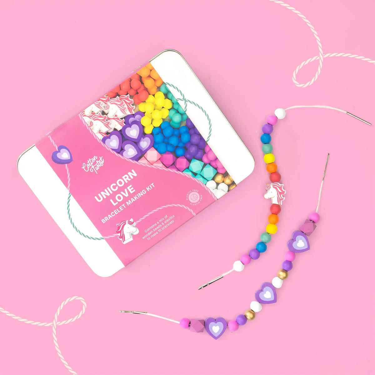 Unicorn Love Bracelet Making Kit Cotton Twist Lil Tulips