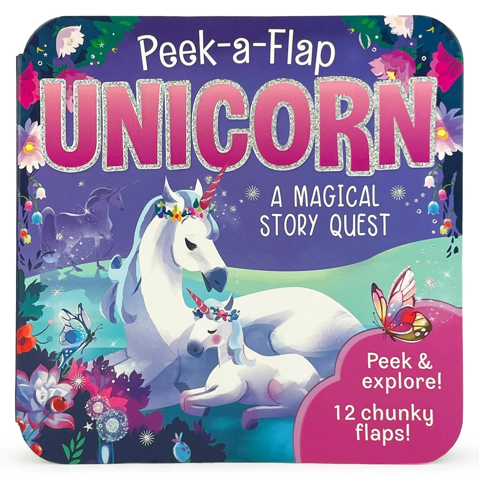 Unicorn Peek-A-Flap Interactive Board Book Cottage Door Press Lil Tulips