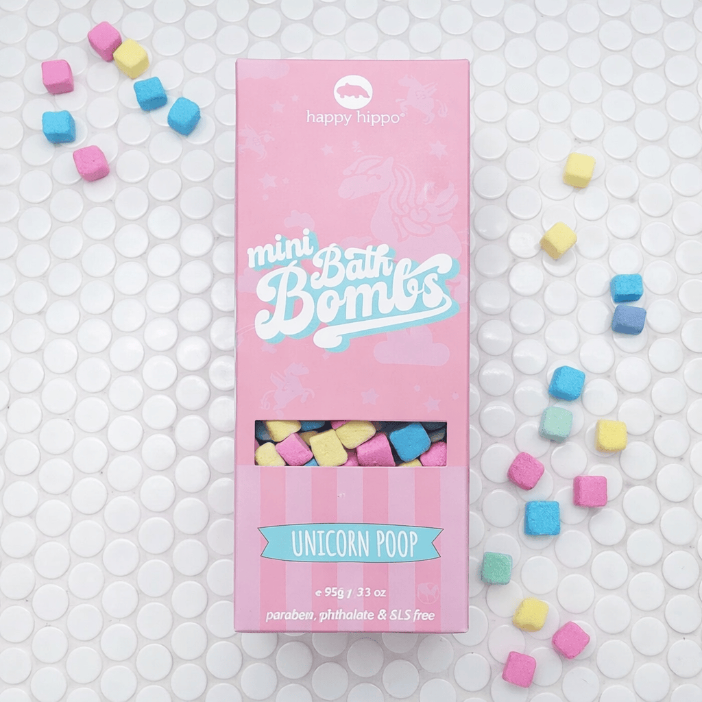 Unicorn Poop Mini Bubble Bombs- Box Happy Hippo Bath Lil Tulips
