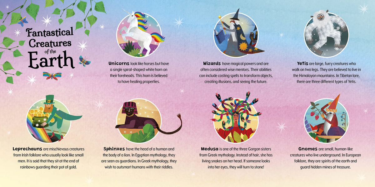 Unicorns and Other Creatures of the Earth Board Book Barefoot Books Lil Tulips