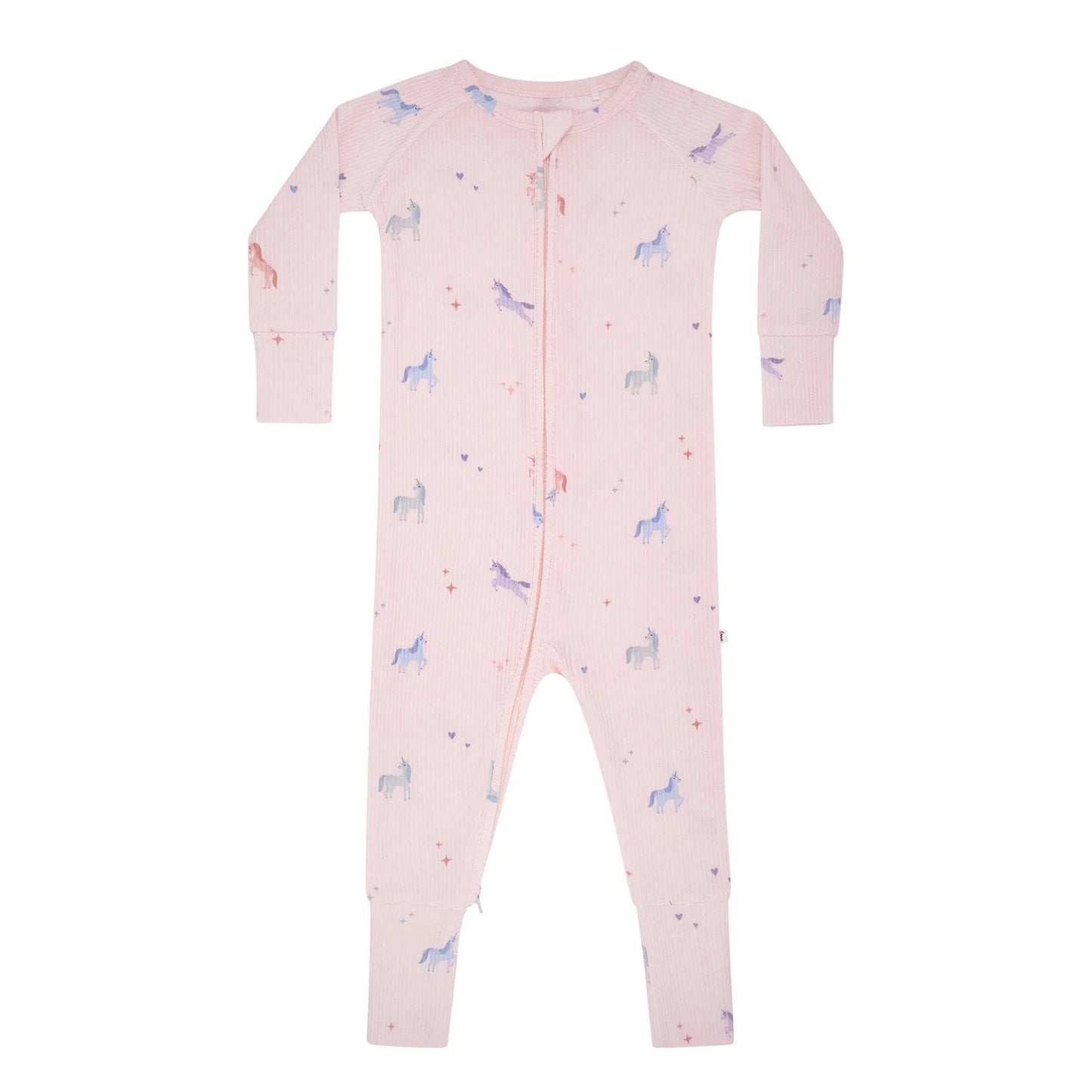 Unicorns Small Ribbed Zip Romper Brave Little Ones Lil Tulips