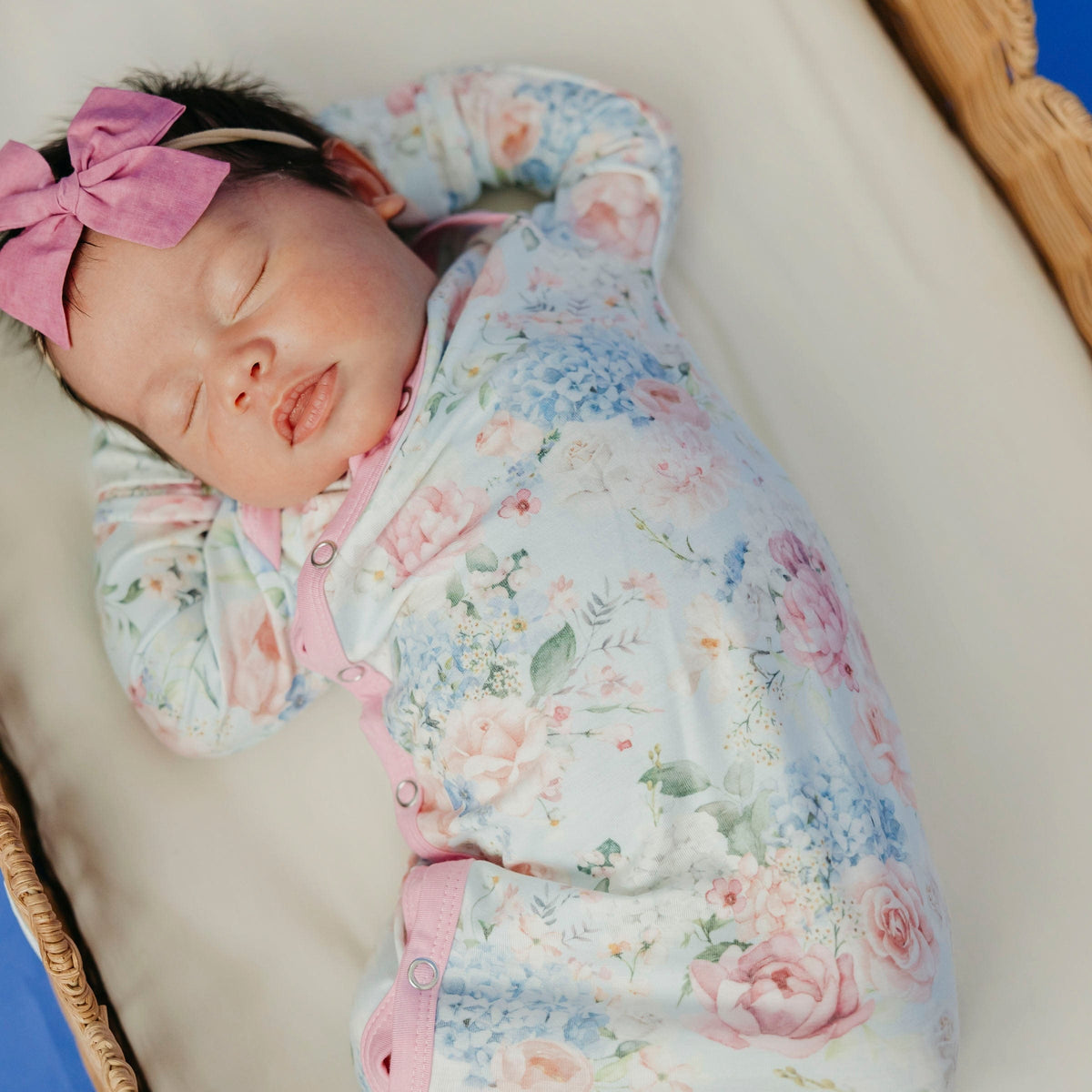 Copper Pearl Newborn Knotted Gown - Genevieve, additional view 1
