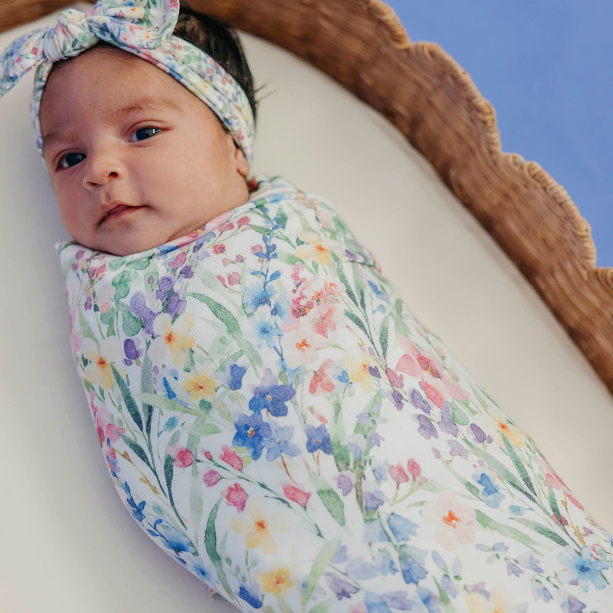 Copper Pearl Knit Swaddle Blanket - Josie, additional view 1