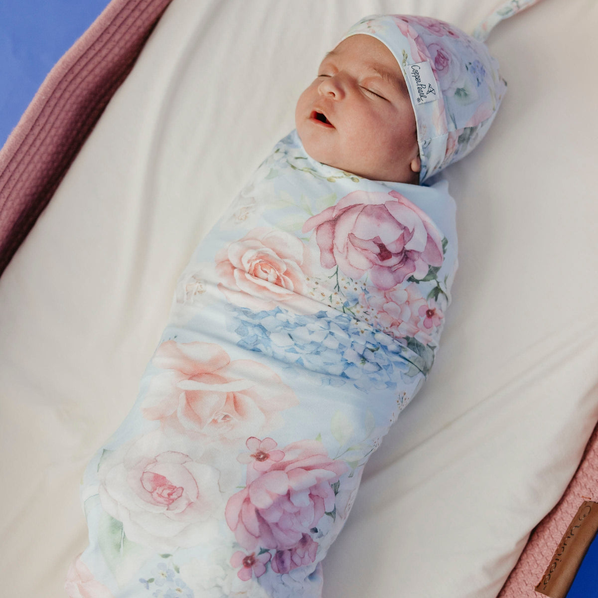 Copper Pearl Knit Swaddle Blanket - Genevieve, additional view 2