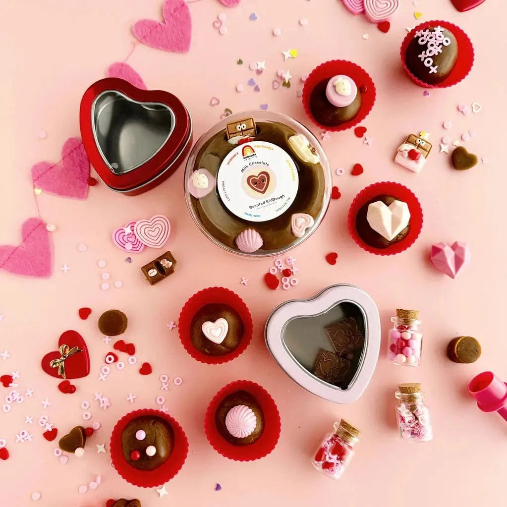 Valentine's Box of Chocolates Kiddough Play Kit Earth Grown KidDoughs Lil Tulips