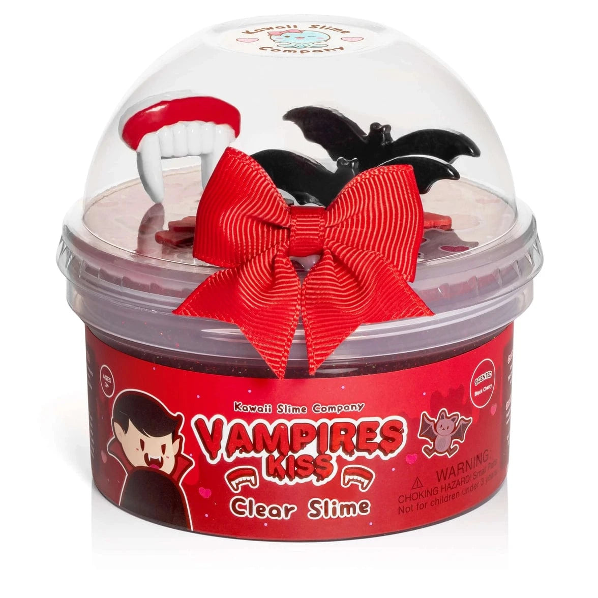Vampire's Kiss Clear Slime Kawaii Slime Company Lil Tulips