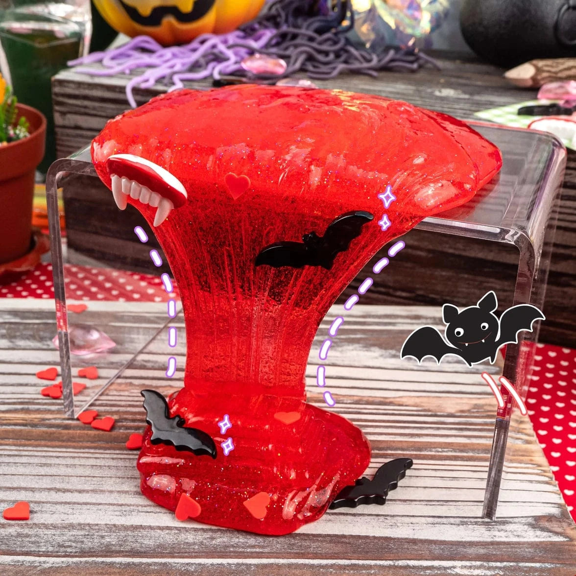 Vampire's Kiss Clear Slime Kawaii Slime Company Lil Tulips