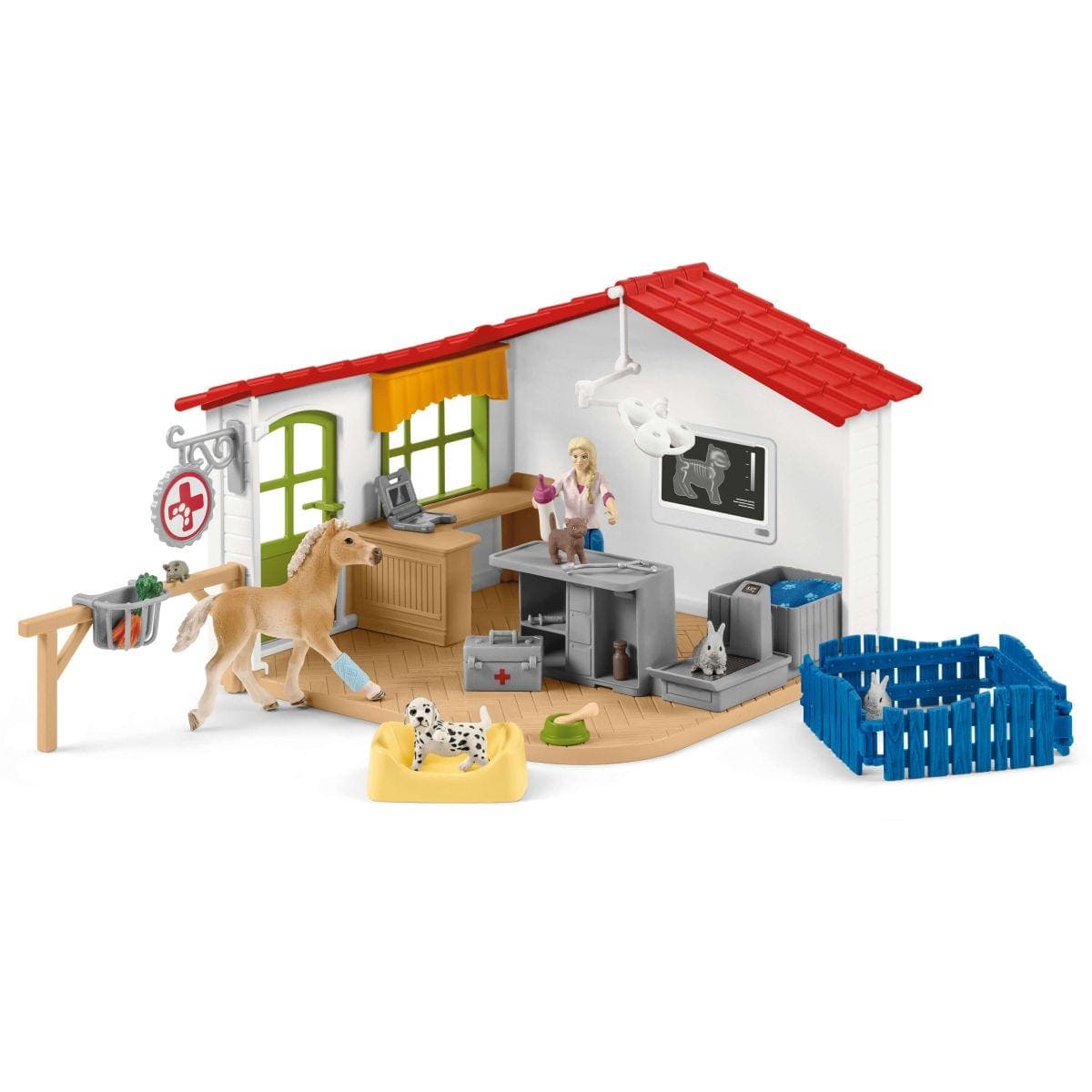 Veterinary Practice with Pets Farm Figurine Toys Play Set Schleich Lil Tulips