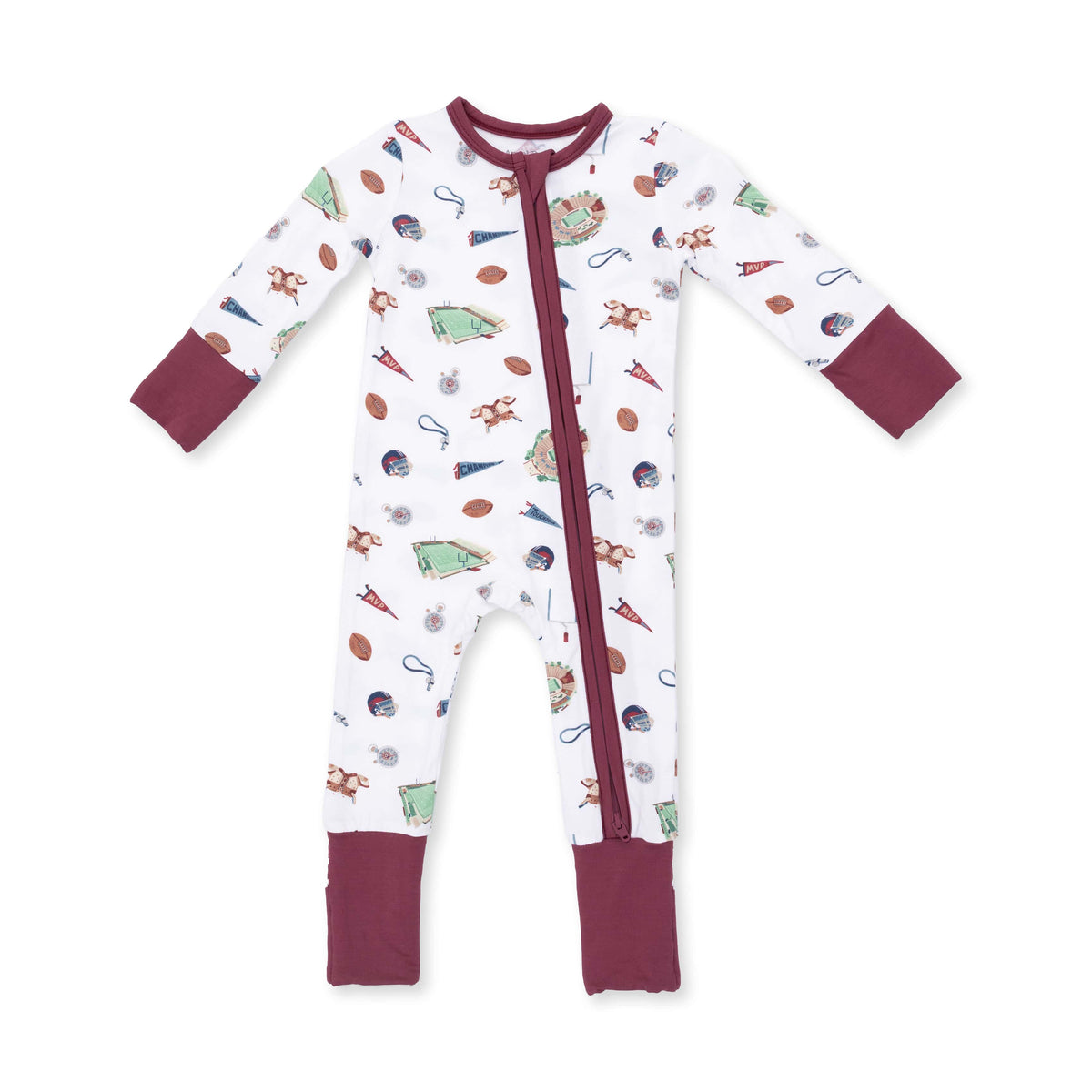 Vintage Football - Convertible Romper Angel Dear Lil Tulips