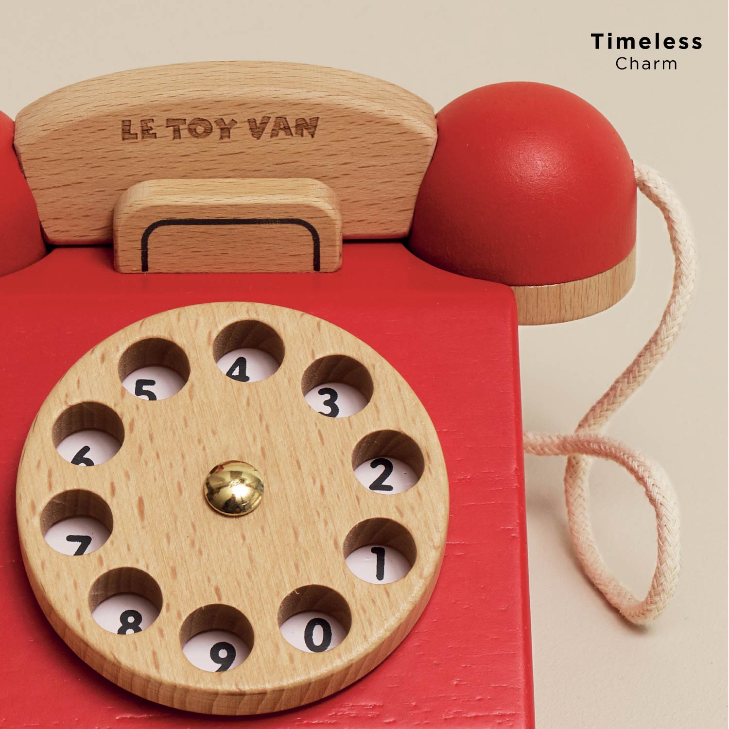 Vintage Wooden Phone Le Toy Van Lil Tulips