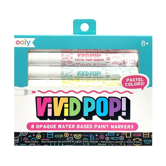 Vivid Pop! Water-Based Paint Markers: Pastel (Set of 8) OOLY Lil Tulips