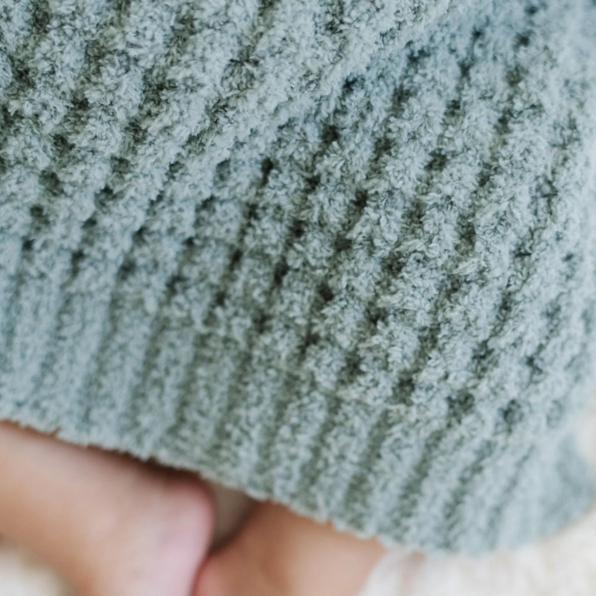 Waffle Knit Mini Blankets - Elm Saranoni Lil Tulips