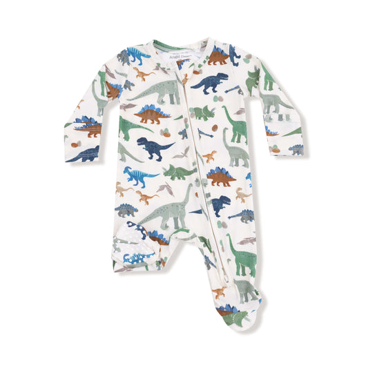 Washy Dinos - 2 Way Zipper Footie Angel Dear Lil Tulips