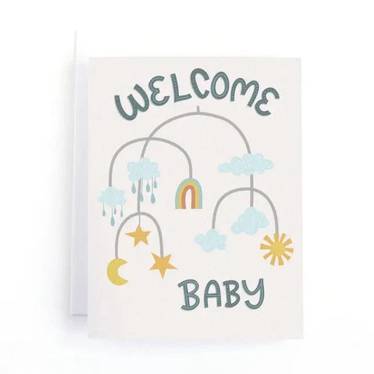 Welcome Baby Shower Card Pedaller Designs Lil Tulips