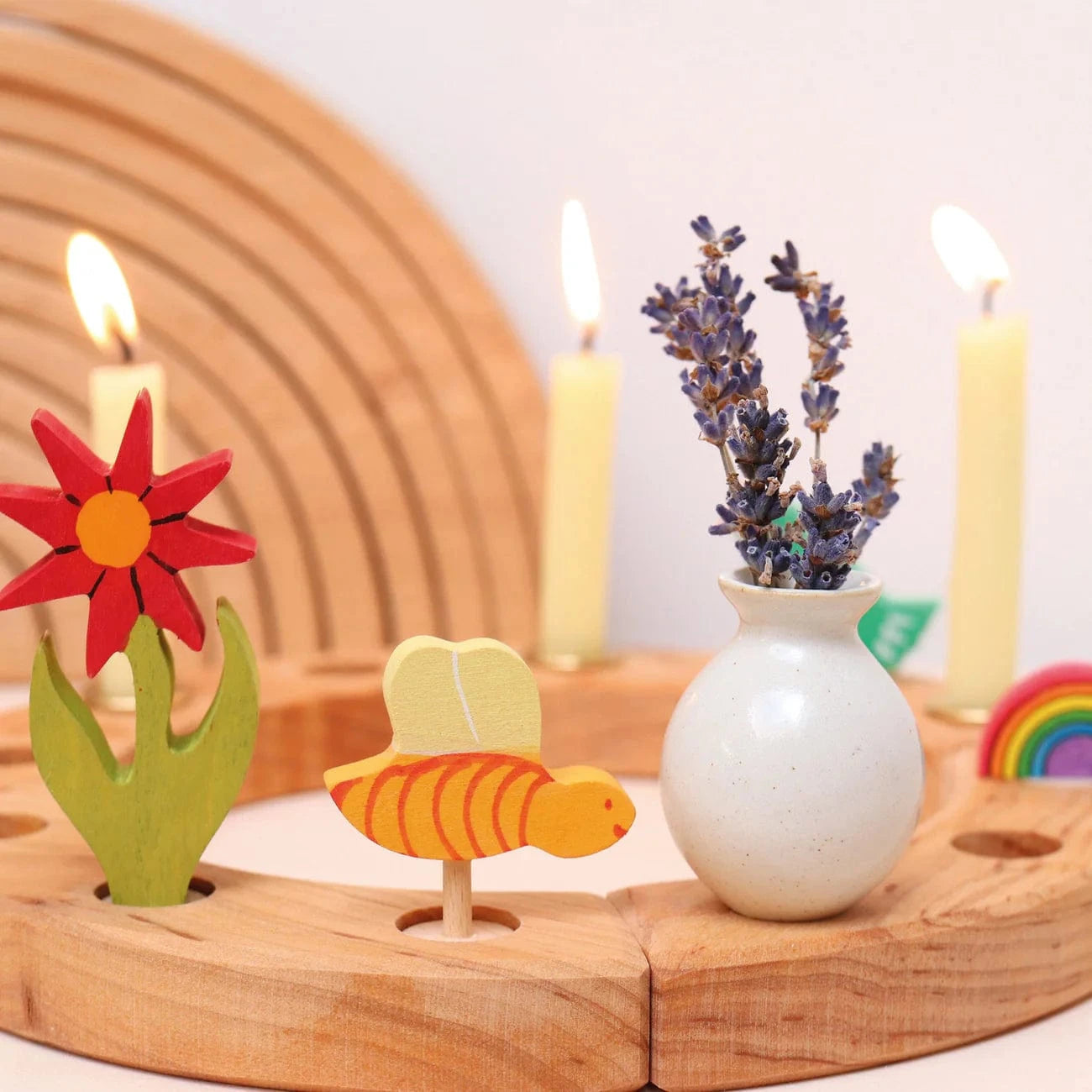 White Vase Grimm's Lil Tulips