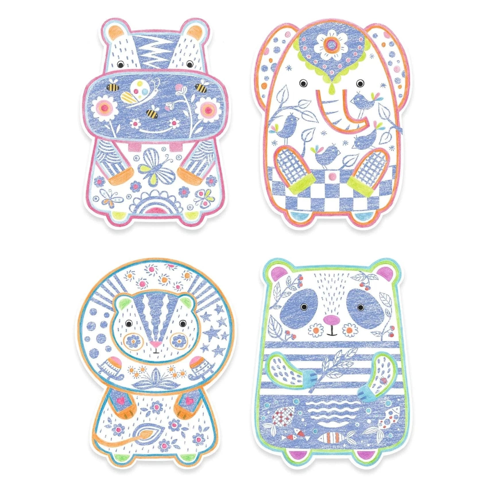 Wild Animals Coloring KIt Djeco Lil Tulips