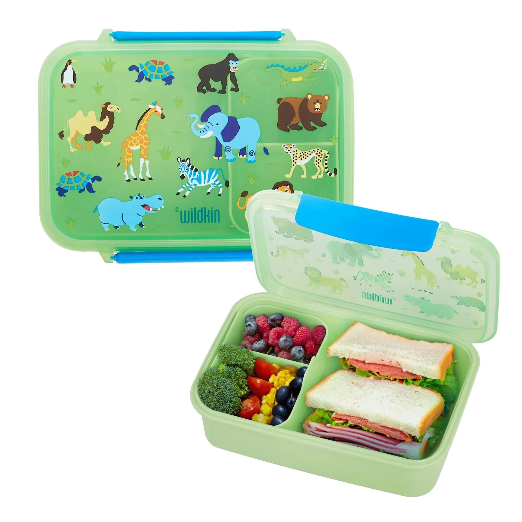 Wild Animals Reusable Food Container Bento Box Wildkin Lil Tulips