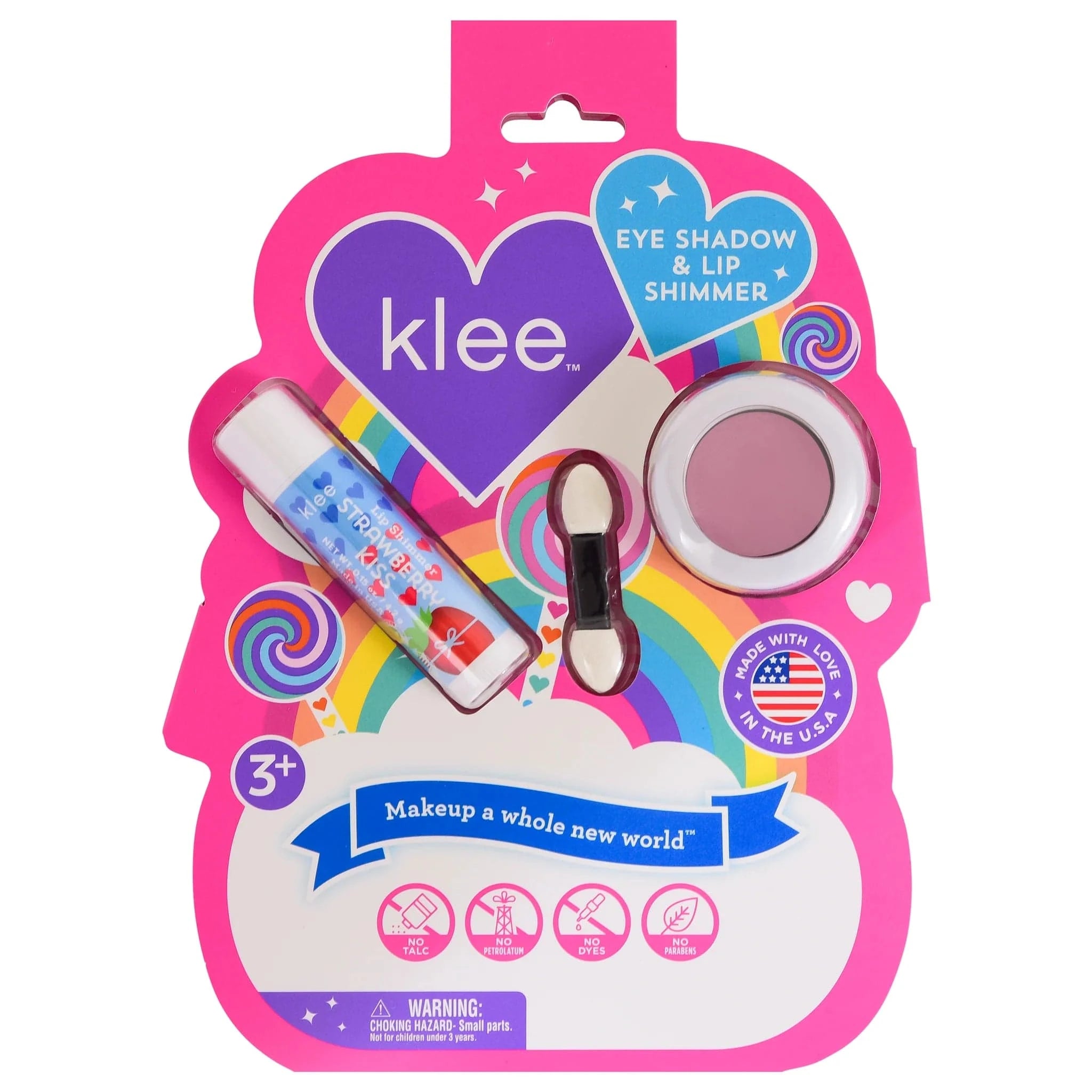 Wildflower Shimmer Mineral Eye Shadow & Lip Shimmer Duo Klee Naturals Lil Tulips