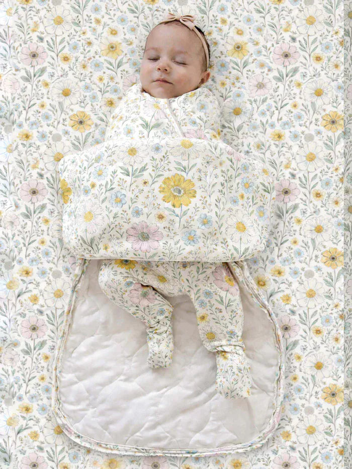 Wildflower Swaddle Sleep Sack 1.0 Tog Gunamuna Lil Tulips