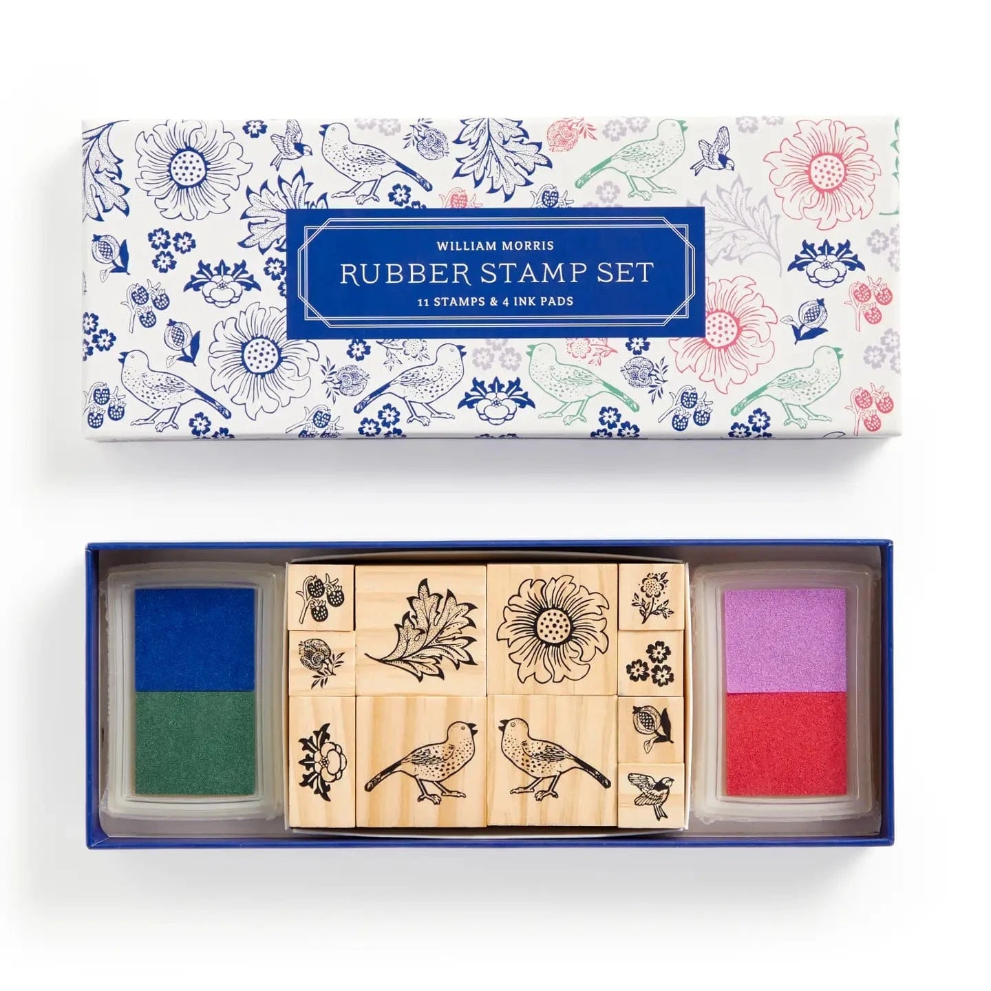 William Morris Rubber Stamp Set Chronicle Books Lil Tulips