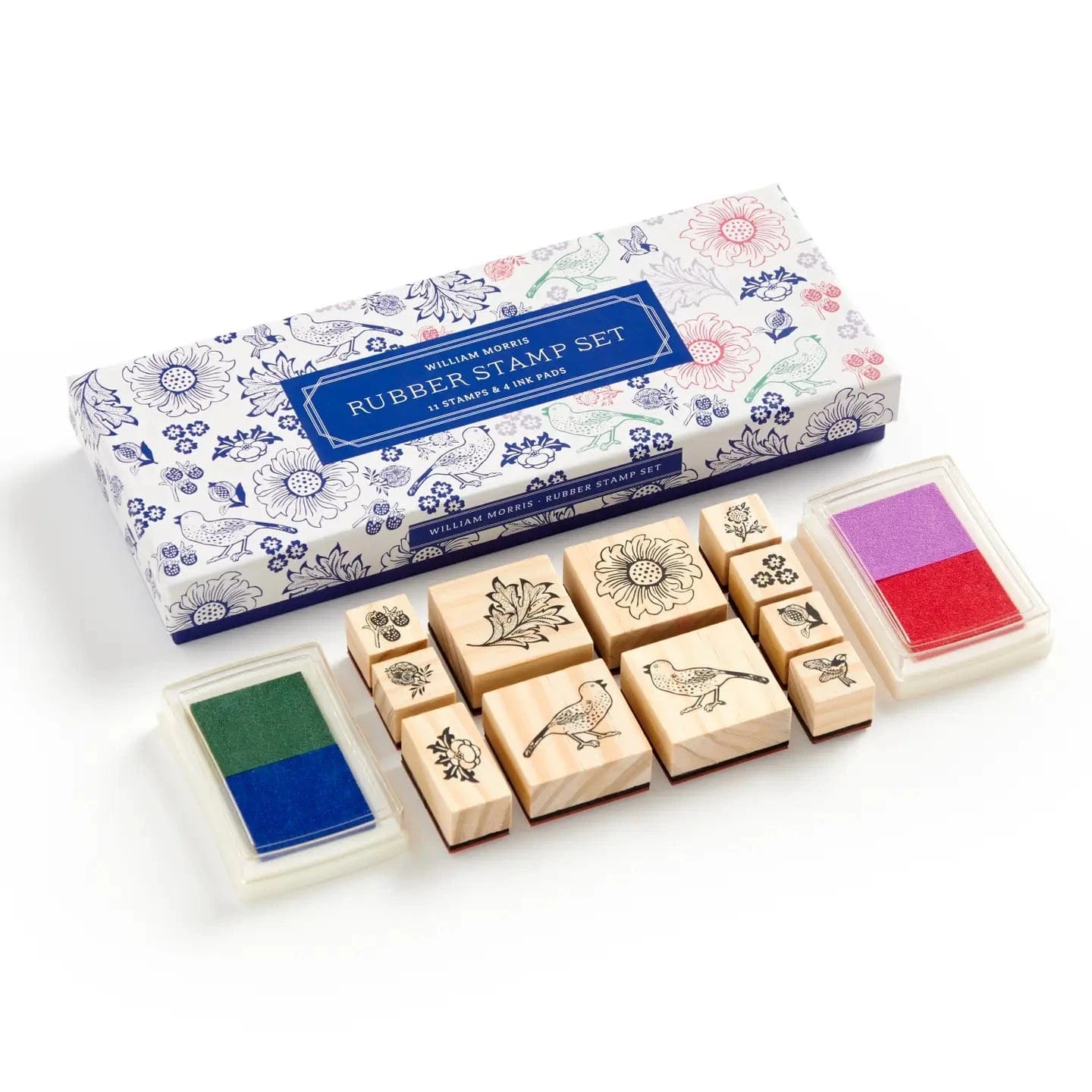William Morris Rubber Stamp Set Chronicle Books Lil Tulips