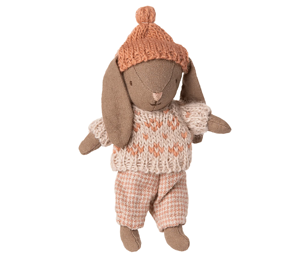 Winter bunny, Micro - Brown - Rose Maileg Lil Tulips