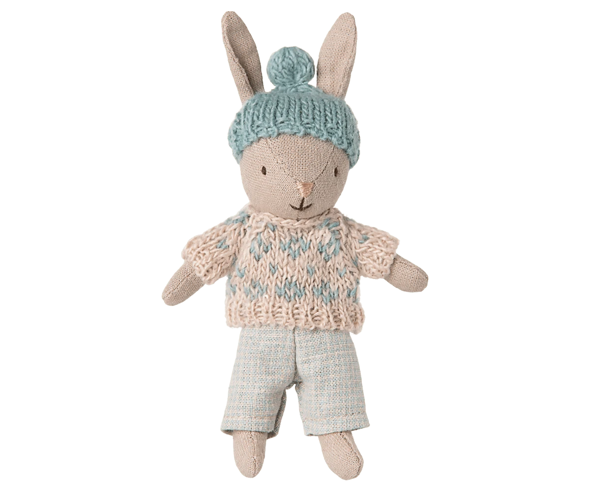 Winter rabbit, Micro - Sand - Mint Maileg Lil Tulips