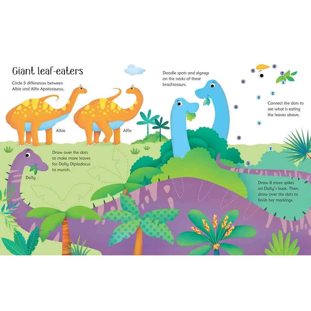 Wipe-Clean Dinosaur Activities Harper Collins Childrens Lil Tulips
