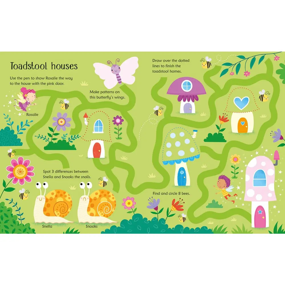 Wipe-Clean Fairy Activities Harper Collins Childrens Lil Tulips