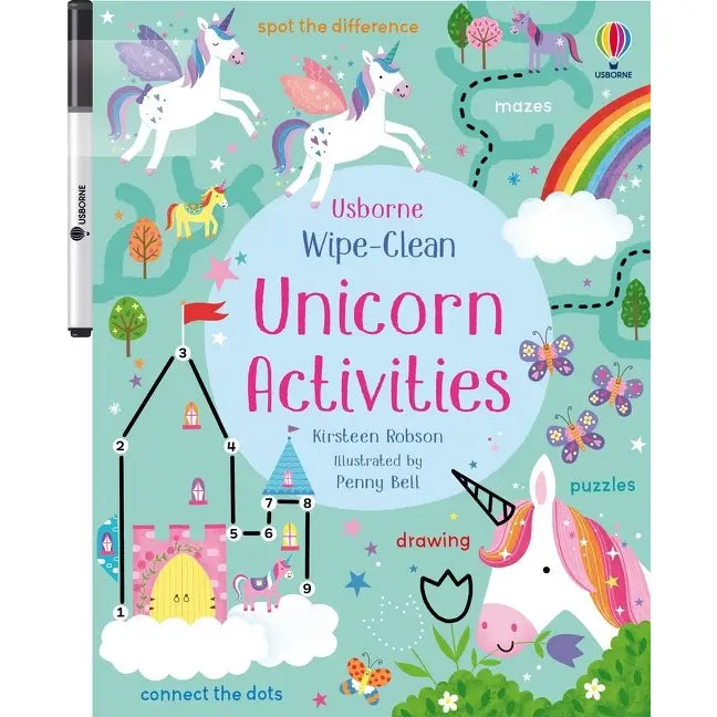 Wipe-Clean Unicorn Activities Harper Collins Childrens Lil Tulips