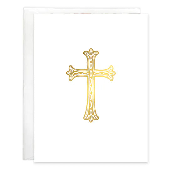 With Scripture Card - Gold Cross Gina B Designs Lil Tulips
