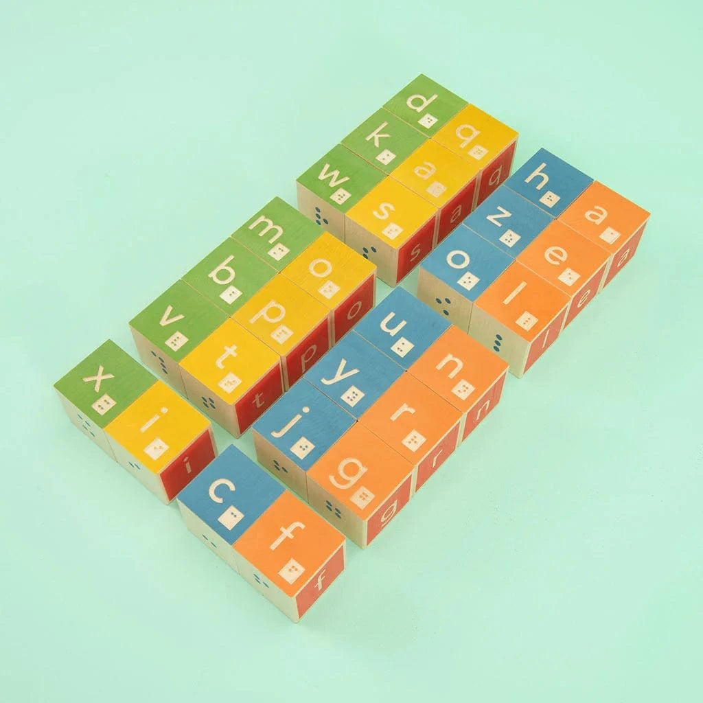 Wooden Braille Blocks Uncle Goose Lil Tulips
