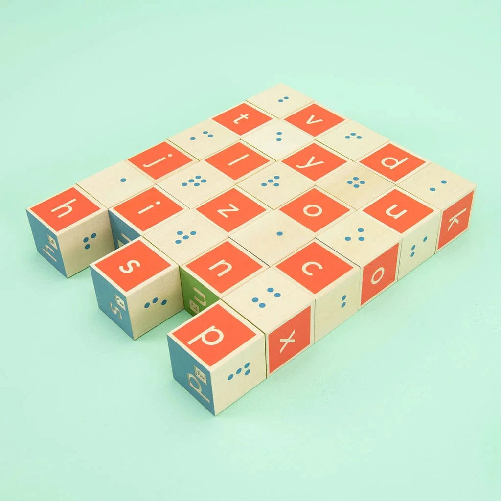 Wooden Braille Blocks Uncle Goose Lil Tulips