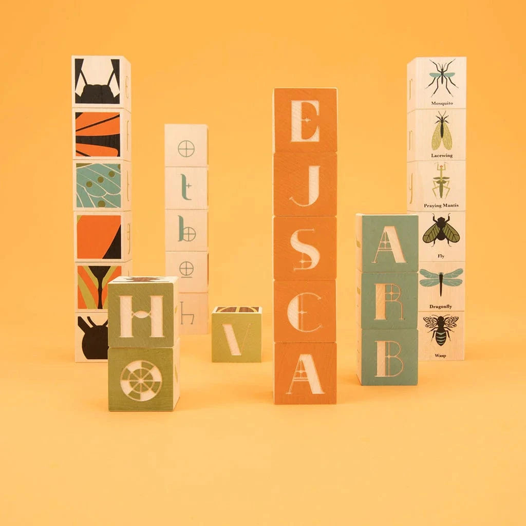 Wooden Bug Blocks Uncle Goose Lil Tulips