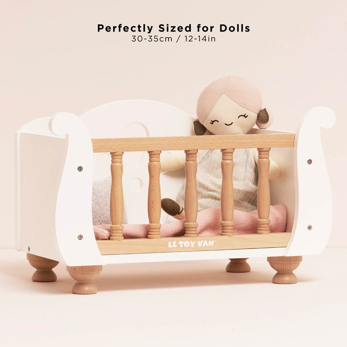 Wooden Dolls Cot Le Toy Van Lil Tulips