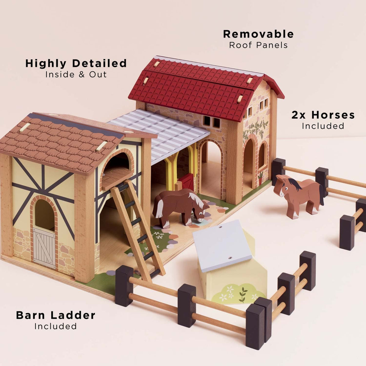 Wooden Farmyard Stables Le Toy Van Lil Tulips