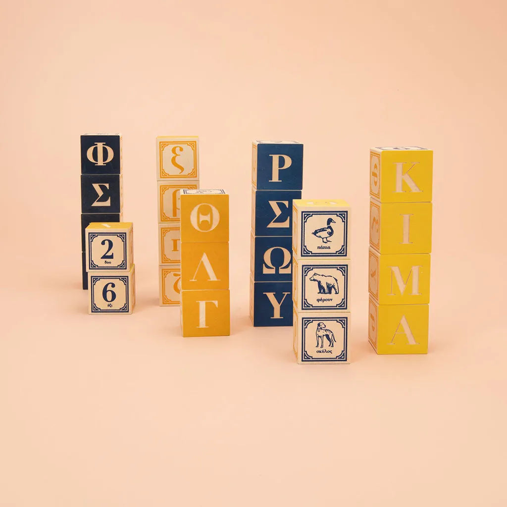 Wooden Greek Blocks Uncle Goose Lil Tulips