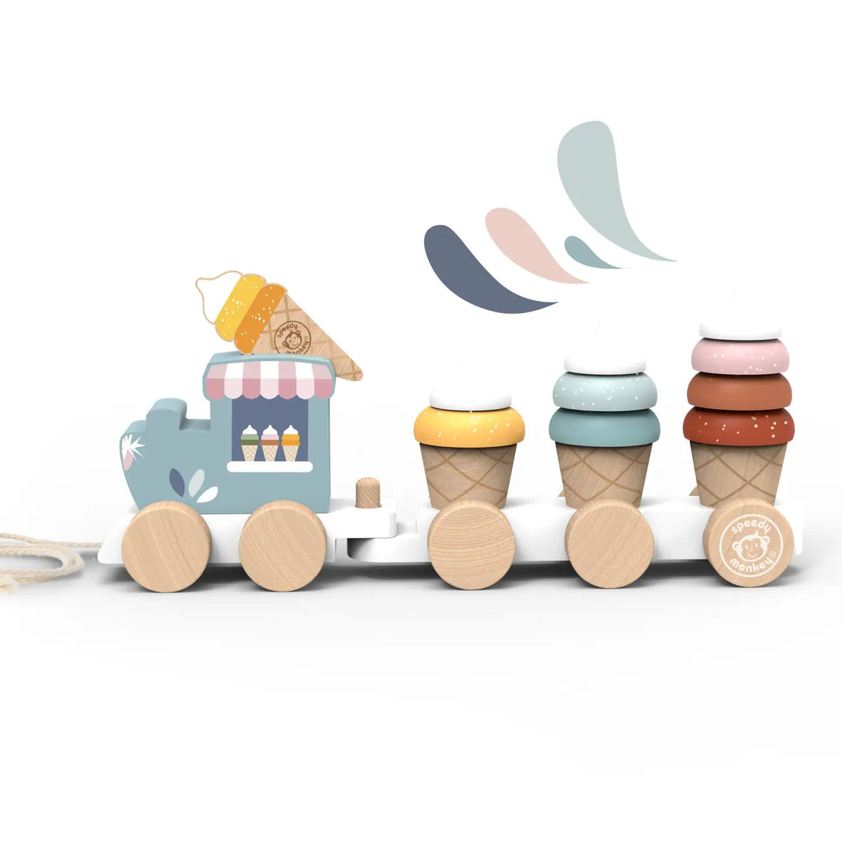 Wooden Ice Cream Train Speedy Monkey Lil Tulips